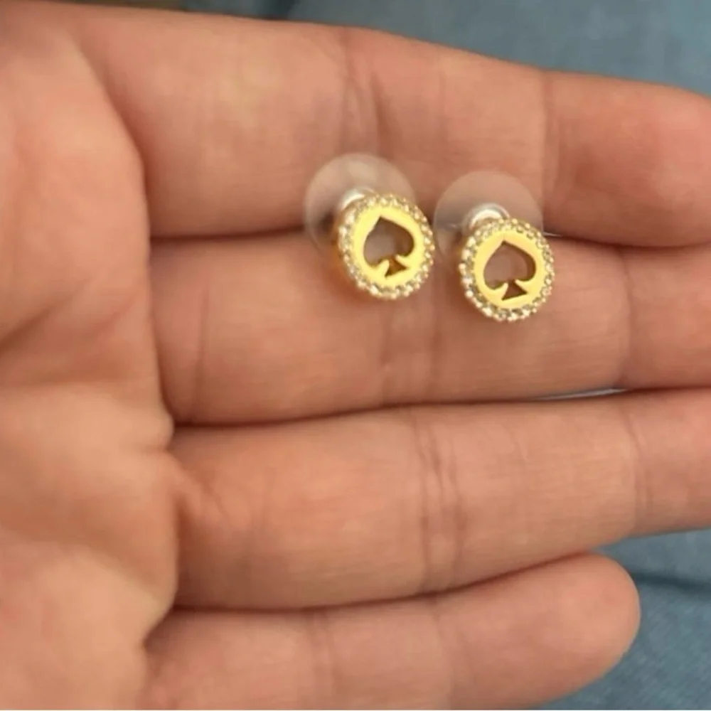 Kate Spade Gold and Silver Heart Earrings
